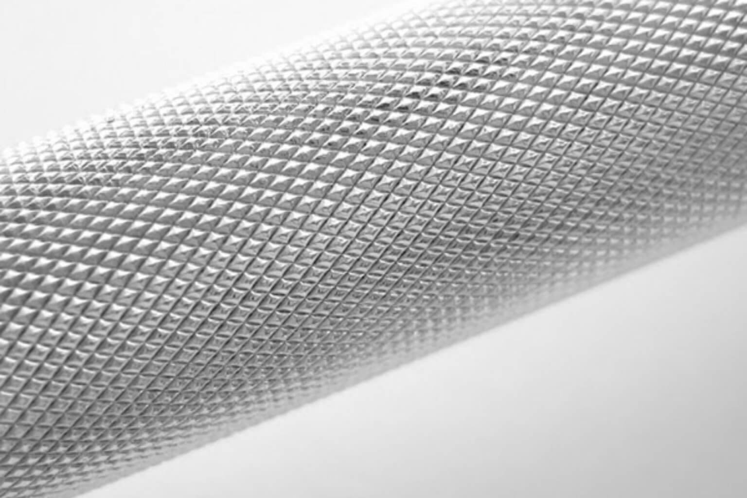 detalle de pieza industrial moleteada hecho por Lojan de Eibar